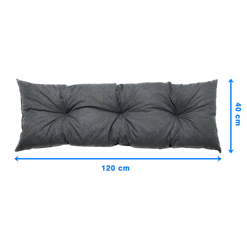 Cuscino da giardino per sedia a dondolo 120X40 cm, materiale impermeabile resistente a tutte le condizioni atmosferiche per terrazza, giardino, soggiorno - Compatibile con sedie, sedie a sdraio, sedie - Facile da pulire, accessori per mobili da esterno, c