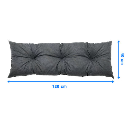 Cuscino da giardino per sedia a dondolo 120X40 cm, materiale impermeabile resistente a tutte le condizioni atmosferiche per terrazza, giardino, soggiorno - Compatibile con sedie, sedie a sdraio, sedie - Facile da pulire, accessori per mobili da esterno, c