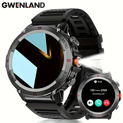 GWENLAND 2024 Smartwatch Avanzato | Oltre 100 Modalità Sportive, Altimetro LED, Previsioni Meteo, Schermo TFT, Corpo in Lega, Cinturino in Silicone - Regalo Perfetto per Appassionati di Outdoor