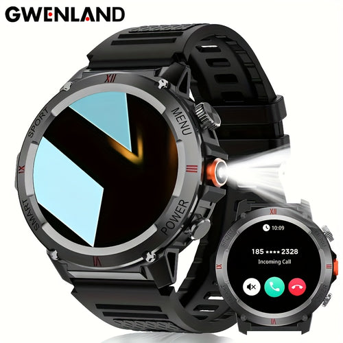 GWENLAND 2024 Smartwatch Avanzato | Oltre 100 Modalità Sportive, Altimetro LED, Previsioni Meteo, Schermo TFT, Corpo in Lega, Cinturino in Silicone - Regalo Perfetto per Appassionati di Outdoor