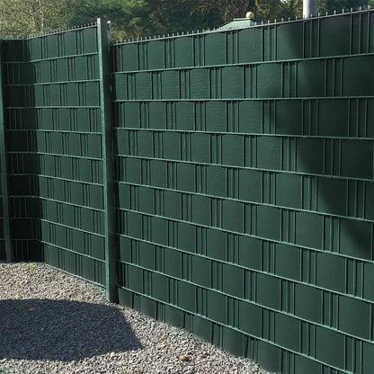 Strisce di schermo per la privacy, recinzione in PVC 19 cm, pellicola per recinzione con clip, opaca, pellicola per la privacy anti-UV, per recinzione a doppia asta, recinzione a matasse, recinzione da giardino, schermo per la privacy