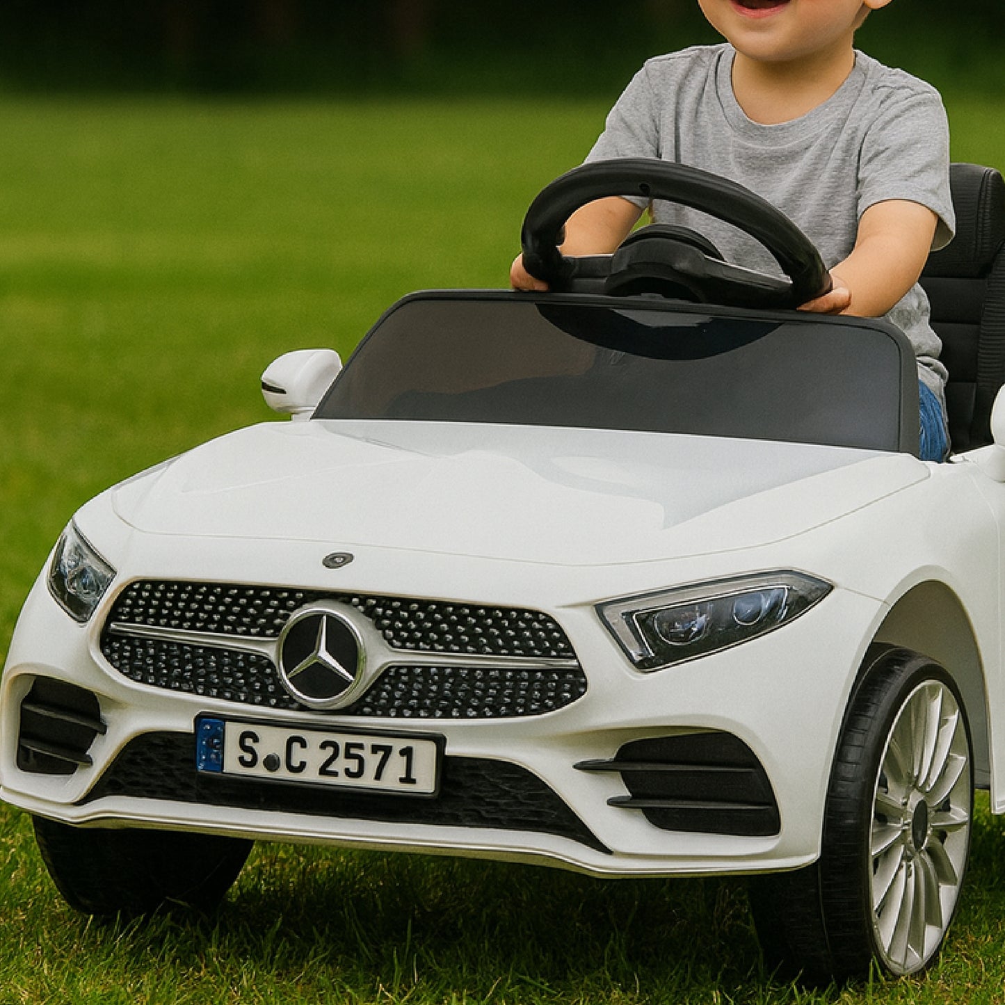 Baroni Toys Auto Macchina Elettrica per Bambini Audi R8 Sport, 12V Con MP3, Macchina telecomandata Full Optional, sedile in Eco pelle, porte apribili, Velocità 3-5 km/h, con Telecomando