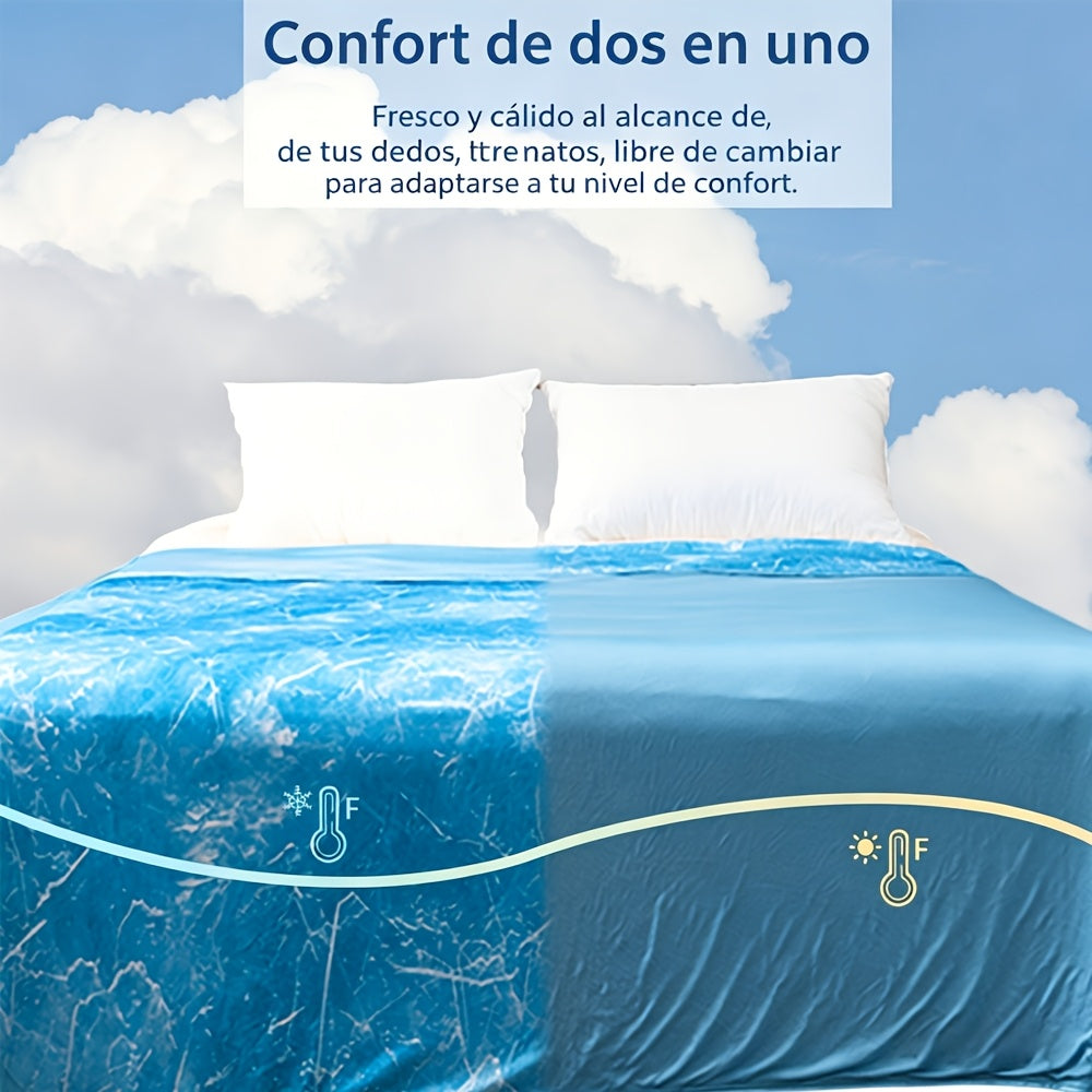 Coperte Rinfrescanti per Chi Suda - Coperta Estiva Sottile Leggera Traspirante Morbida a Doppia Faccia Coperta Potenziata per Letto Divano Sofà, Mantiene Fresco per il Sudore Notturno