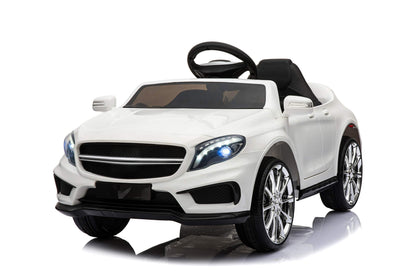 Baroni Toys Macchinina Elettrica per Bambini Nera | Bianca | Rossa, Baby Car Auto Elettrica Bimbo Bimba Full Optional con Telecomando e Lettore MP3, Macchina Bambino con Sedile in Plastica, Fari Led e Porte Apribili, Batteria 12V, Design Realistico Massim