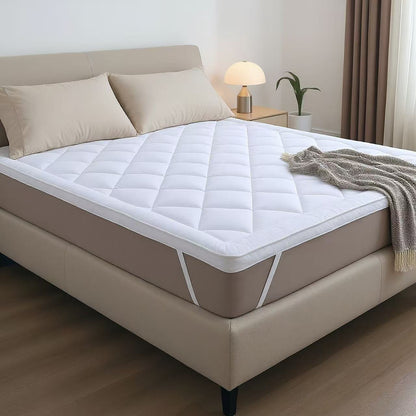 CATAVANA - Topper per Materasso Comfort - Varie Misure (80 X 200 Cm/ 90 X 200 Cm/ 140 X 190 Cm/ 140 X 200 Cm/ 160 X 200 Cm/ 180 X 200 Cm) - Microfibra Traspirante e di Alta Gamma - Imbottitura 800 G - Antiscivolo con Elastici - Ideale per 1 Persona/ 2 Per