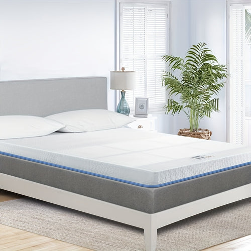 Coprimaterasso BedStory 90x200cm 140x200cm 160x200cm 180x200cm, 10cm, Due Livelli di Durezza, Coprimaterasso in Gel Memory Schiuma Fredda H2&H3 di Durezza Media con Fodera Rimovibile e Lavabile, Traspirante e Confortevole per Letto a Doghe, Letto Scomodo