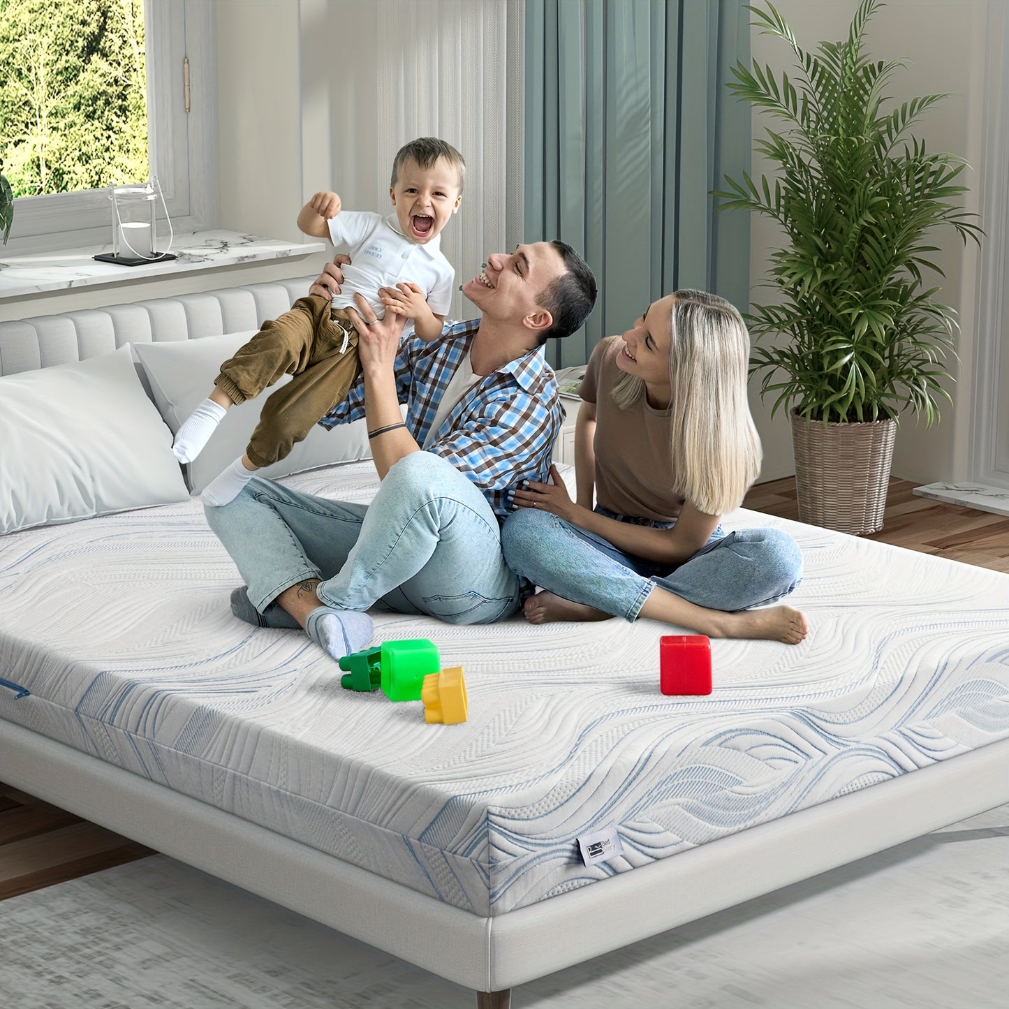 Materasso Bedstory 90X200 120X200 140X200 160X200 180X200 Cm, Firmatozza H2/H3, Materasso in Schiuma Fredda da 16Cm
