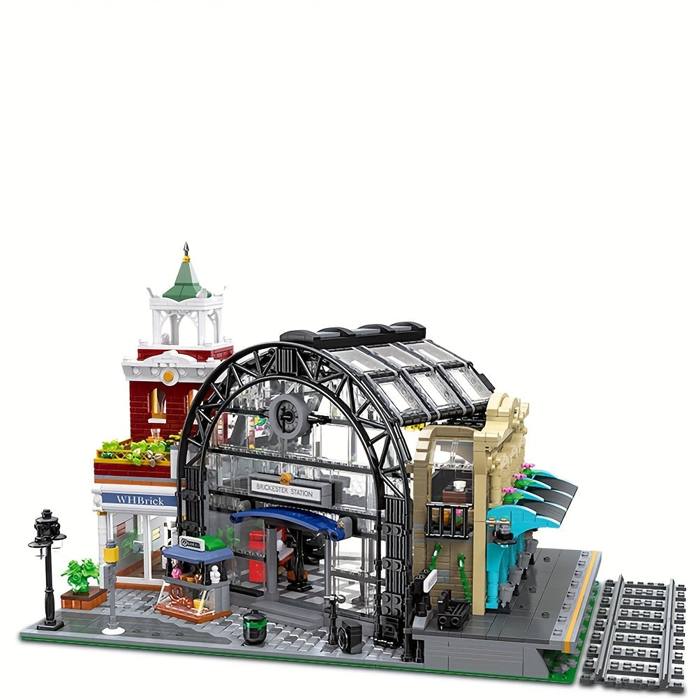2720 pezzi, Kit Modello Stazione, Set di Blocchi da Costruzione Modulari MOC, Giocattoli da Collezione per Adulti, Regali per Appassionati, 89154