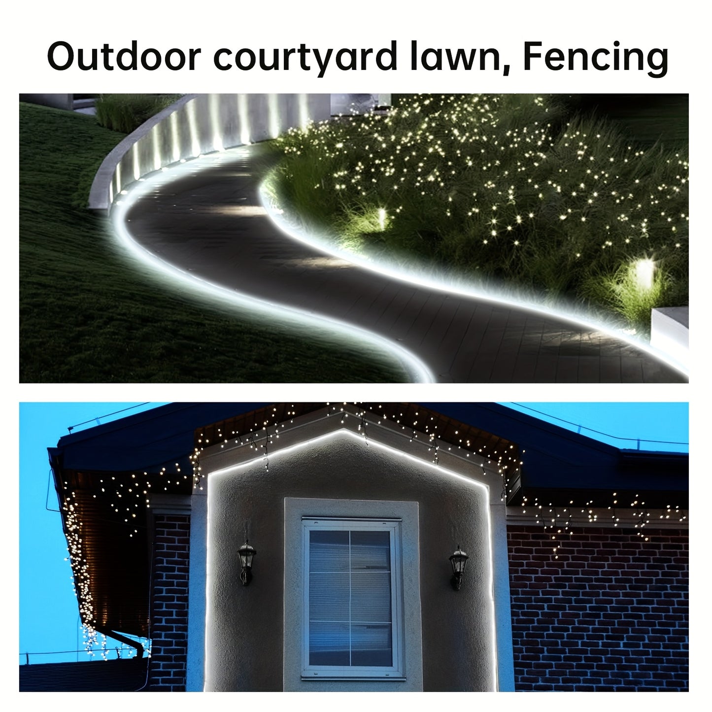 Strisce LED COB, adatte per AC 220V-240V, illuminazione esterna flessibile, con 288 LED per metro. Questa striscia LED adesiva offre un alto contrasto in bianco o bianco caldo, ideale per decorare cucine, giardini e interni domestici.
