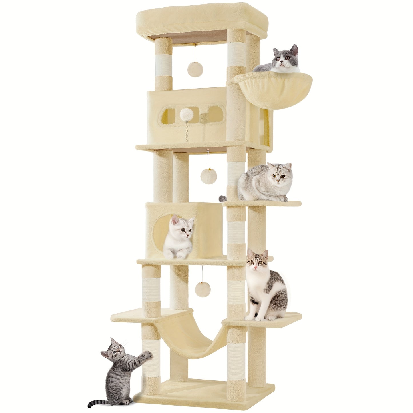 Albero tiragraffi per gatti, lavabile per animali e casa – vista dettagliata 7