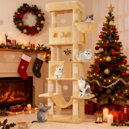 Albero tiragraffi per gatti, lavabile per animali e casa – vista dettagliata 8