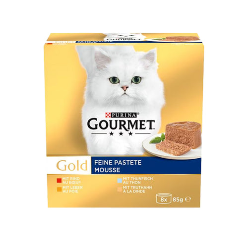 Alimento Umido, 8 x 85 g per Gatti GOURMET Gold Fine Pâté e uso quotidiano – vista principale