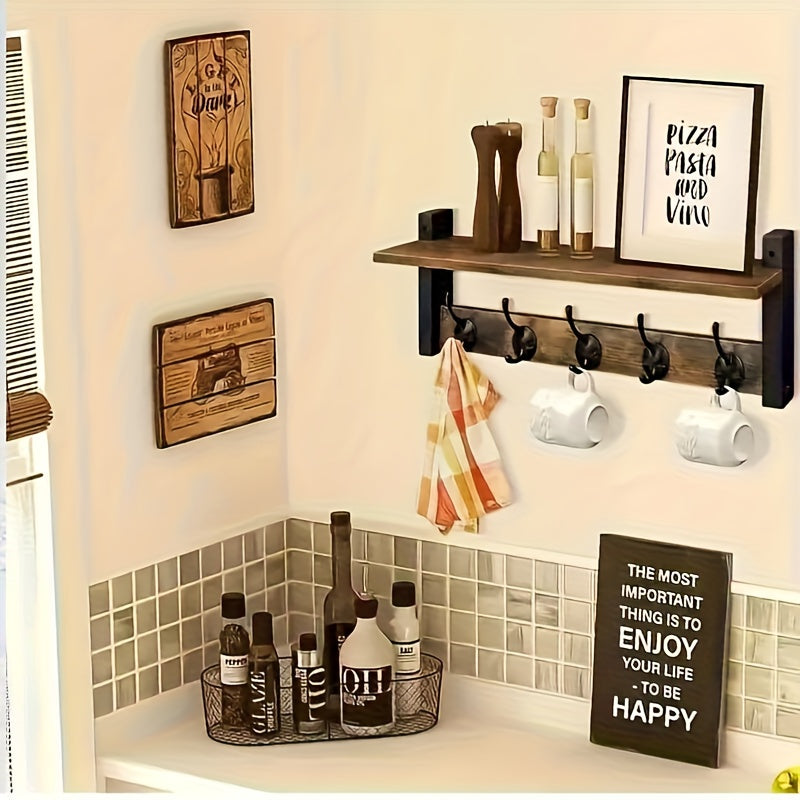 Appendiabiti, legno per cucina e zona pranzo – vista dettagliata 3
