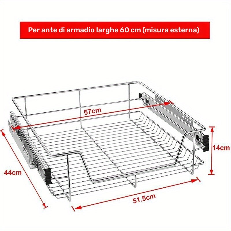 Armadietto da cucina, acciaio inox per cucina e zona pranzo – vista dettagliata 2