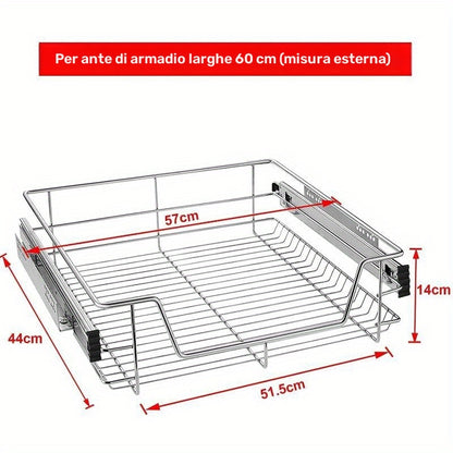 Armadietto da cucina, acciaio inox per cucina e zona pranzo – vista dettagliata 2