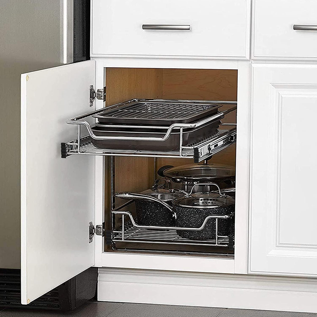 Armadietto da cucina, acciaio inox per cucina e zona pranzo – vista dettagliata 5