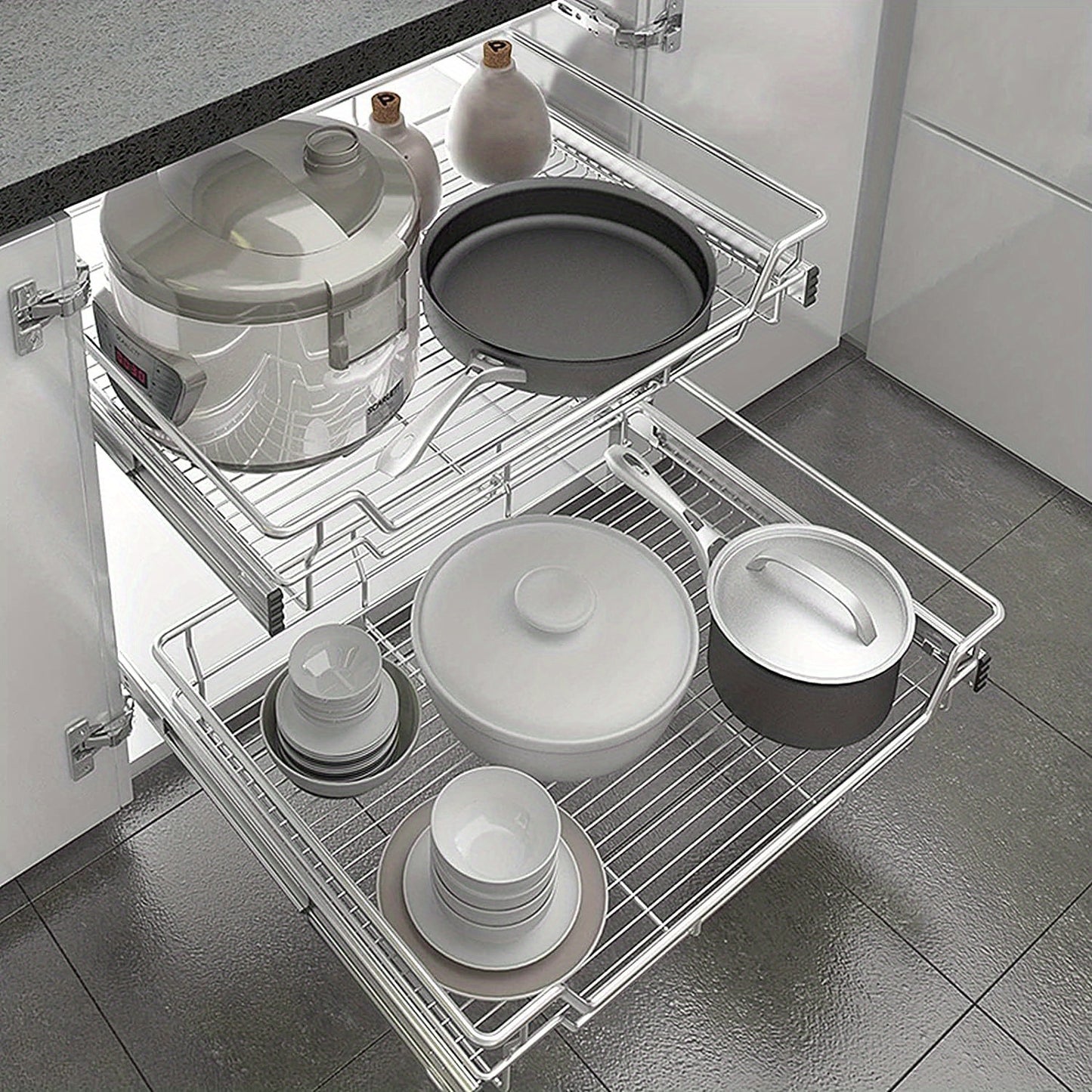 Armadietto da cucina, acciaio inox per cucina e zona pranzo – vista dettagliata 6