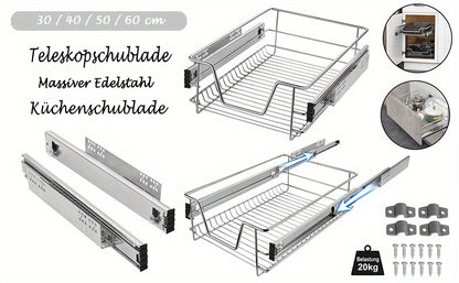 Armadietto da cucina, acciaio inox per cucina e zona pranzo – vista dettagliata 7