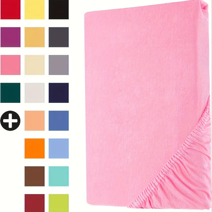 Lenzuolo con Angoli 100% Jersey, con Angoli Elastici e Volant da 30cm, Lenzuolo Ipoallergenico e Traspirante, Adatto per Materassi da 90x200 a 200x220, Lenzuolo con Angoli 100% Jersey, Lenzuolo con Angoli King Size, Lenzuolo con Angoli con Tasca Profonda,