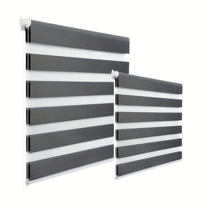 2 pezzi, Tende a rullo a doppia bobina, Tende oscuranti e parasole, Luminosità regolabile, Senza foratura, con fissaggio a morsetto, Tende a rullo per camera da letto, bagno, cucina, Tende decorazioni per la casa, Facili da pulire
