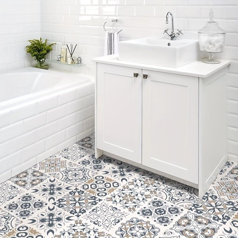Le più recenti adesivi per piastrelle adesivi che non lasciano residui sono ideali per varie aree come bagni, WC, camere da letto, cucine e soggiorni. Sono impermeabili, antiscivolo, resistenti alle macchie d'olio.