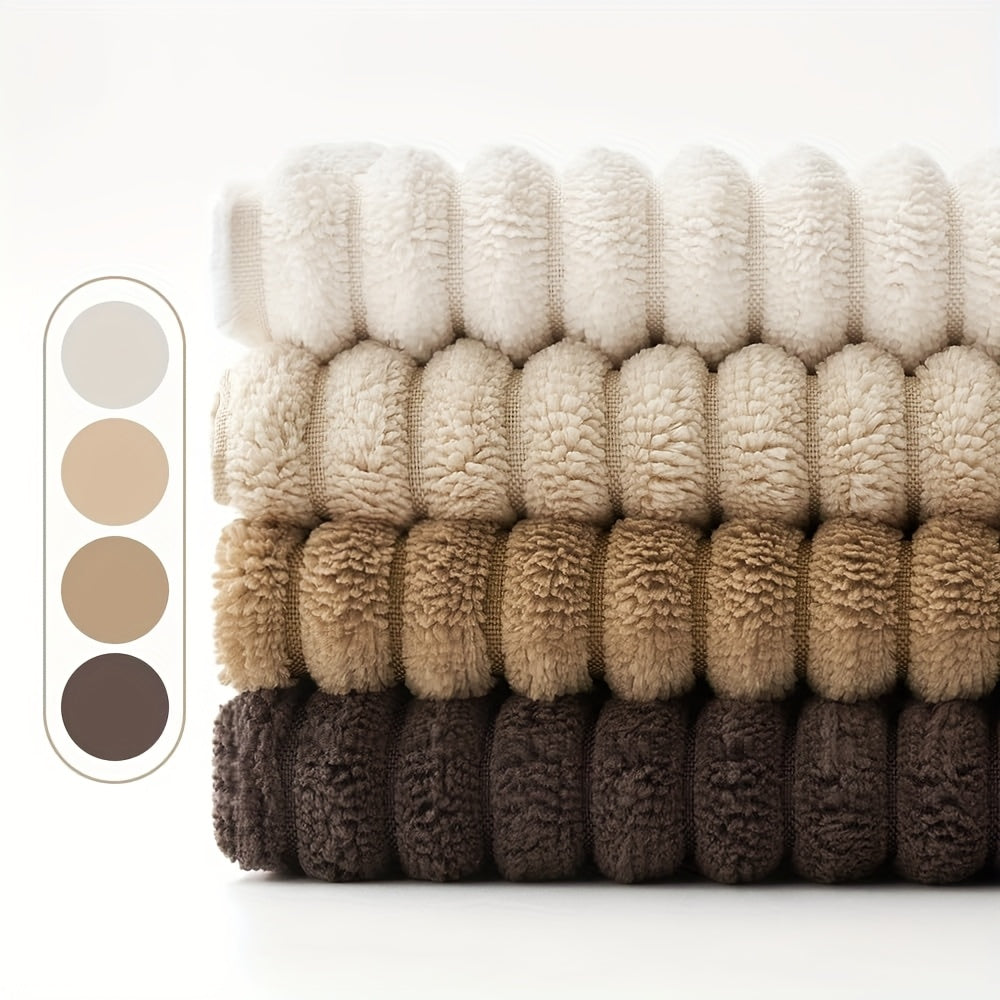 4 Coperture Cuscini Decorativi Morbide a Righe, Stile Bohémien in Velluto a Coste, Copricuscino Quadrato in Velluto a Coste, Copertura Cuscino Moderna e Confortevole per Divano, Soggiorno, da Letto, Arredamento Rustico, Cuscino Interno Non Incluso