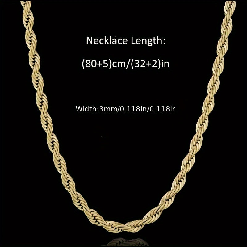 Collana da donna in argento 925, collana a catena, collana a catena intrecciata, regalo di San alla moda e facile, regalo di luna di miele per il Ringraziamento per lei, fornita con una confezione regalo boutique
