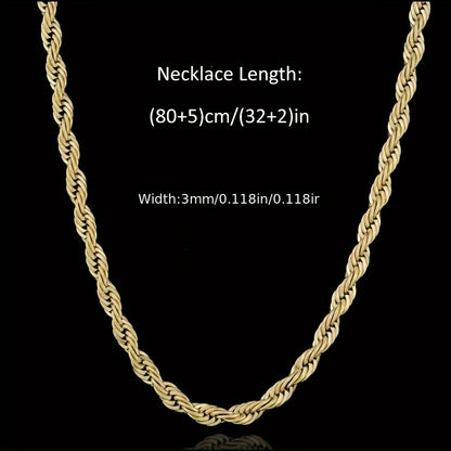 Collana da donna in argento 925, collana a catena, collana a catena intrecciata, regalo di San alla moda e facile, regalo di luna di miele per il Ringraziamento per lei, fornita con una confezione regalo boutique