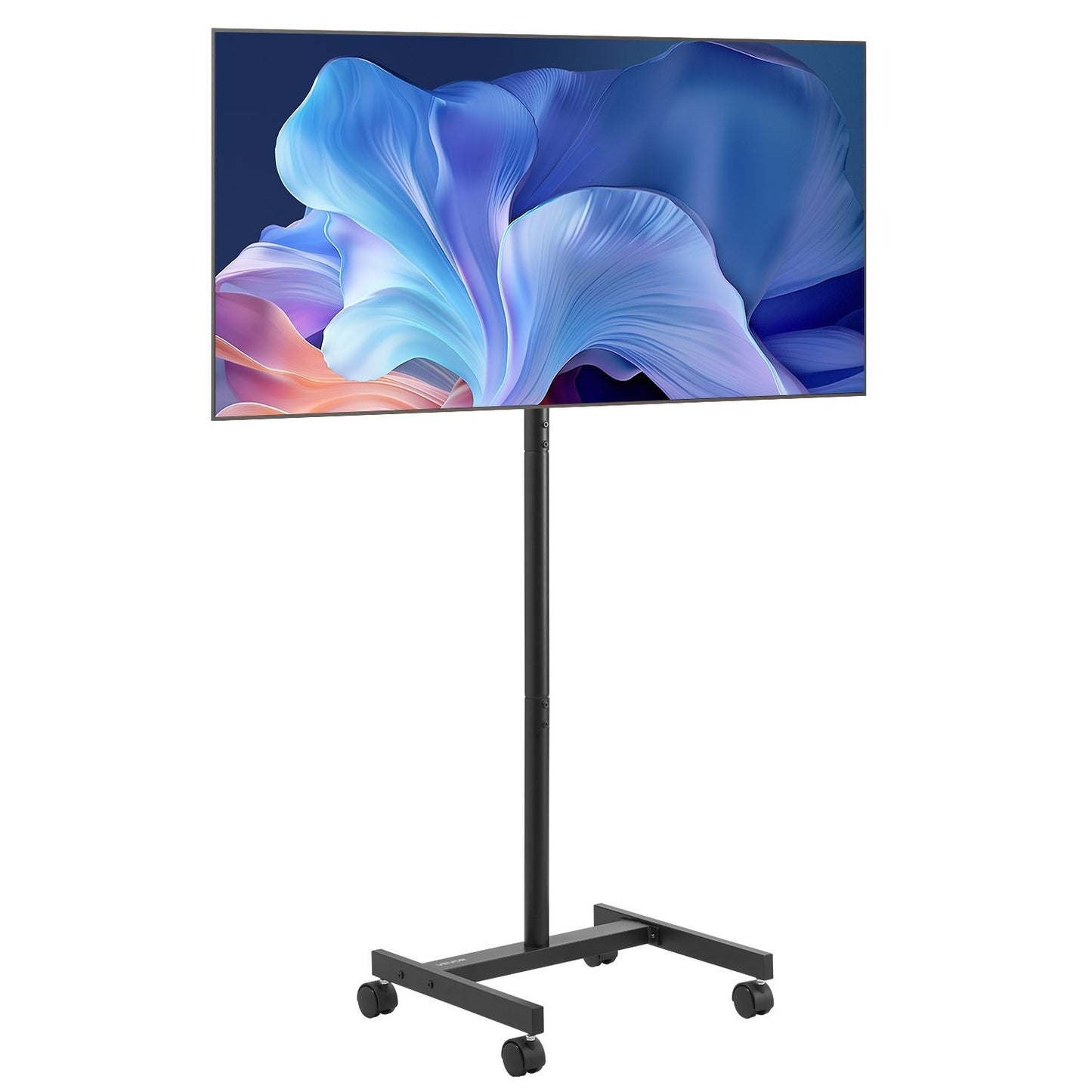 VEVOR Carrello TV Mobile con Ruote per Schermi da 17 a 55 Pollici, Capacità di 44 lbs