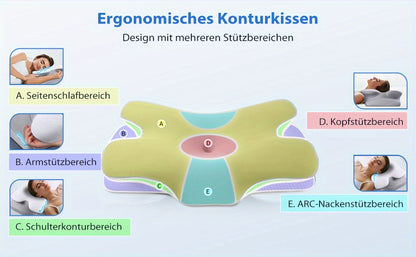 Cuscino per il collo, il regalo perfetto per famiglia, amici e partner, cuscino ergonomico, cuscini per dormire senza profumo per un riposo profondo, cuscino rinfrescante per chi dorme sul fianco, sulla schiena e sullo stomaco