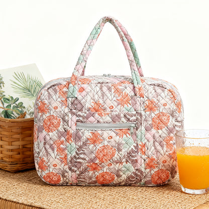 Borsa da Viaggio e Palestra da 25L per Donna - Ispirata ai Fiori di Ciliegio Rosa - Borsa a Mano Leggera e Resistente con Scomparto per Laptop, Multiscomparto, Rosa Pastello/Bianco/Viola per Aereo, Palestra, Weekend, Regalo di Natale