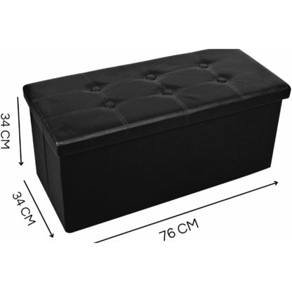 cecaro group POUFF POUF CONTENITORE ECOPELLE PANCA BAULE IMBOTTITO BOTTONI TRAPUNTATO VARI COLORI