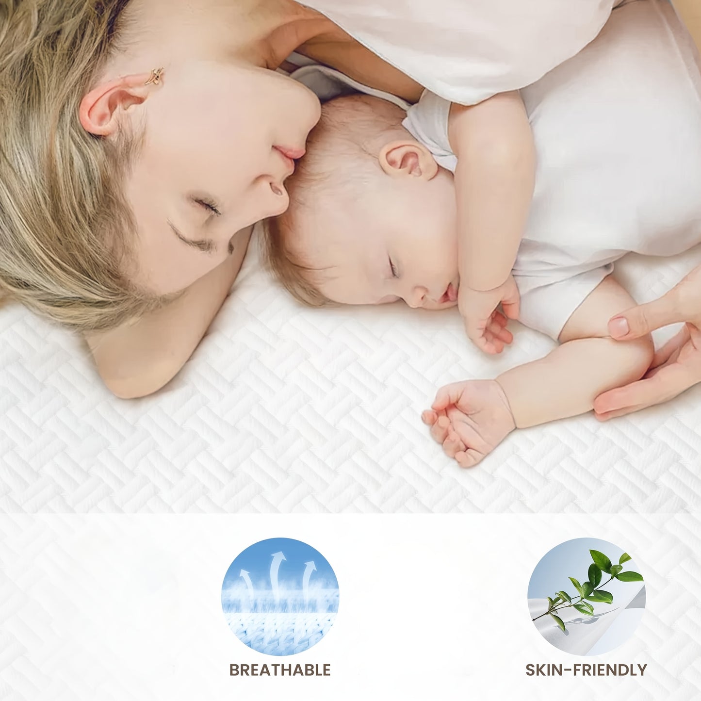 KERDOM Coprimaterasso in Memory Foam con Spessore 7,5 cm e Fasce Antiscivolo, Due Livelli di Durezza Gel Topper Materassi Rimovibile Lavabile a Macchina, Schiuma Traspirante al Carbone Bambù per Camper Misura Completa 90/120/160/180 x 200cm