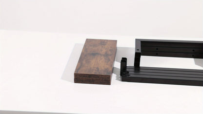 Mensola da bagno da parete di design - Mensola portaoggetti in legno stile country francese con ripiani in legno resistente e telaio in acciaio, organizzatore da parete per asciugamani e articoli da toeletta adatto per bagni moderni, spa, suite padronali,
