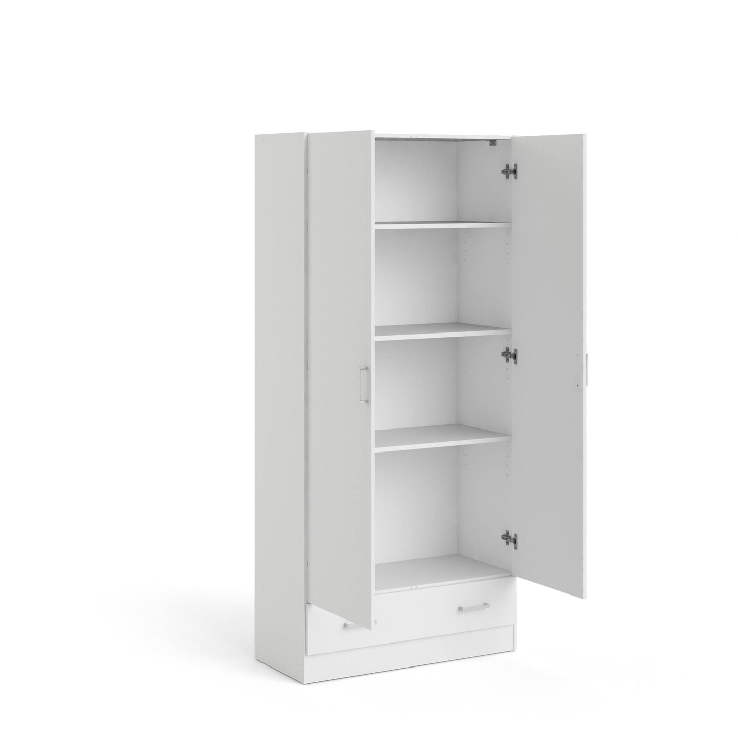 Guardaroba 2 ante Amylya, Mobile camera da letto, Cabina armadio portabiti, Armadio appendiabiti, 79x36 h170 cm, Disponibile in 2 colori