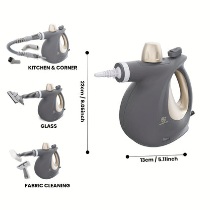 SUPERLEX 1050W Pulitore a Vapore Portatile con Blocco di Sicurezza - Vaporizzatore Multiuso per Uso Domestico, Tappeti, Auto, Pavimenti, Finestre & Divani, Rimozione Macchie con Additivi