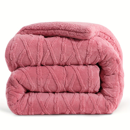 1 pz. Trapunta in Pile di Pelliccia Lussuosa - Biancheria da Letto Spessa, Calda e Ipoallergenica, Design Trapuntato Morbido per un Comfort Accogliente Tutto l'Anno, Trapunta Senza Copripiumino, Elementi Essenziali per la Camera da Letto, Comfort Domestic