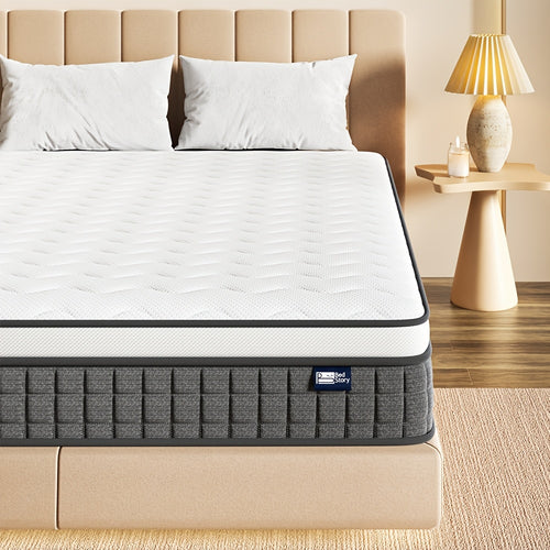 Materasso a Sfere Pocket Bedstory H3/H4 - 20 cm di Altezza, Guscio in Schiuma e Traspirante, Isolamento del Movimento e Supporto della Postura del Corpo