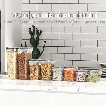 Set da 48 pezzi con 24 contenitori e 24 coperchi, a tenuta stagna, impilabili, salvaspazio, per conservare alimenti, con etichette per cucinare facilmente e organizzare la dispensa. Include 1 pennarello gratuito