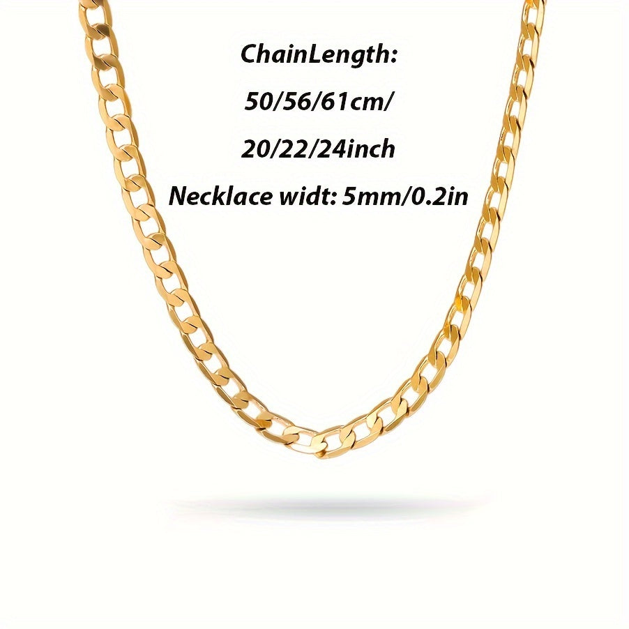 Collana a catena cubana in argento 925, Grammage 15.5G/18.5G/20.6G, Contenuto argentato 9.3G/11.1G/12.36G, Elegante e facile da indossare, Adatta per l'uso quotidiano, Fornita con una confezione regalo di lusso