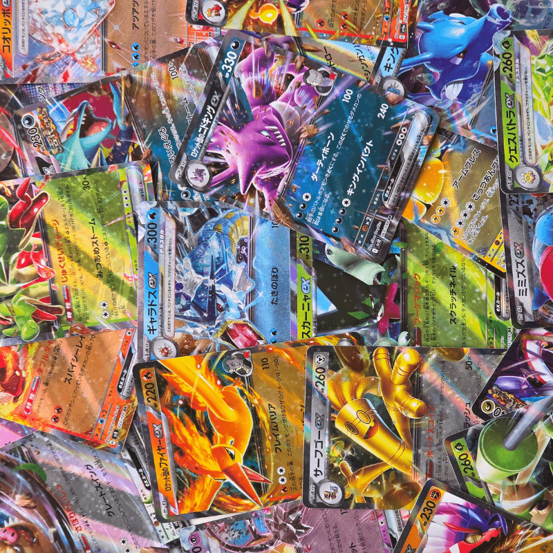 6 Carte EX Pokémon - Lotto di 6 Carte EX ufficiali giapponesi, rare o shiny