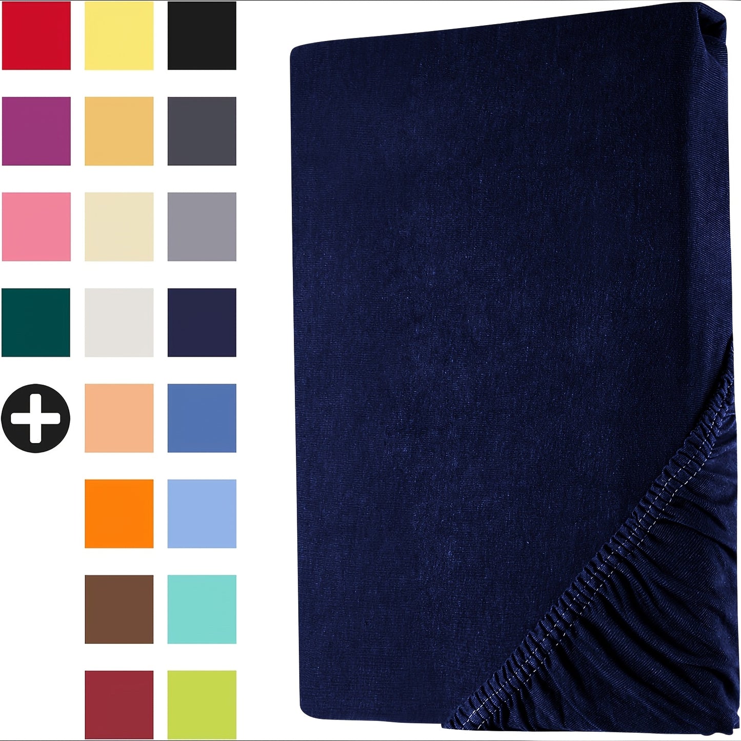 Lenzuolo con Angoli 100% Jersey, con Angoli Elastici e Volant da 30cm, Lenzuolo Ipoallergenico e Traspirante, Adatto per Materassi da 90x200 a 200x220, Lenzuolo con Angoli 100% Jersey, Lenzuolo con Angoli King Size, Lenzuolo con Angoli con Tasca Profonda,
