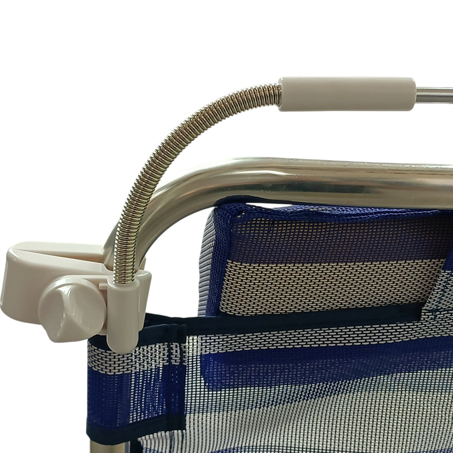 Ombrellone da spiaggia UV50+ 120Cm, Ombrellone da spiaggia portatile con clip per sedia Tumbona, campeggio, giardino, poliestere leggero resistente, protezione solare regolabile