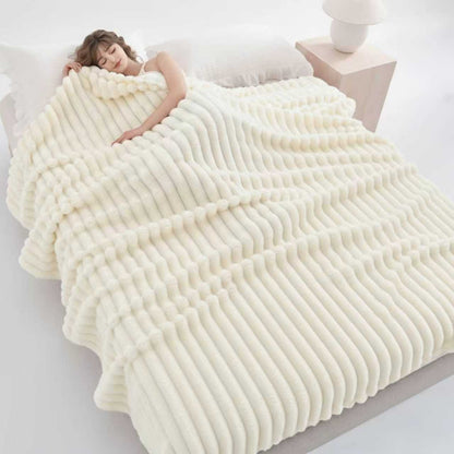 [Magazzino Locale] Trapunta di Lusso, Set Piumone Misura Queen e King, Coperta Morbidissima e Soffice, Traspirante e Leggera, Copriletto per Tutte le Stagioni, Coperta Plaid Multifunzionale per Divano, Ufficio, Viaggio, Estetica Arredo Stanza, Regalo per
