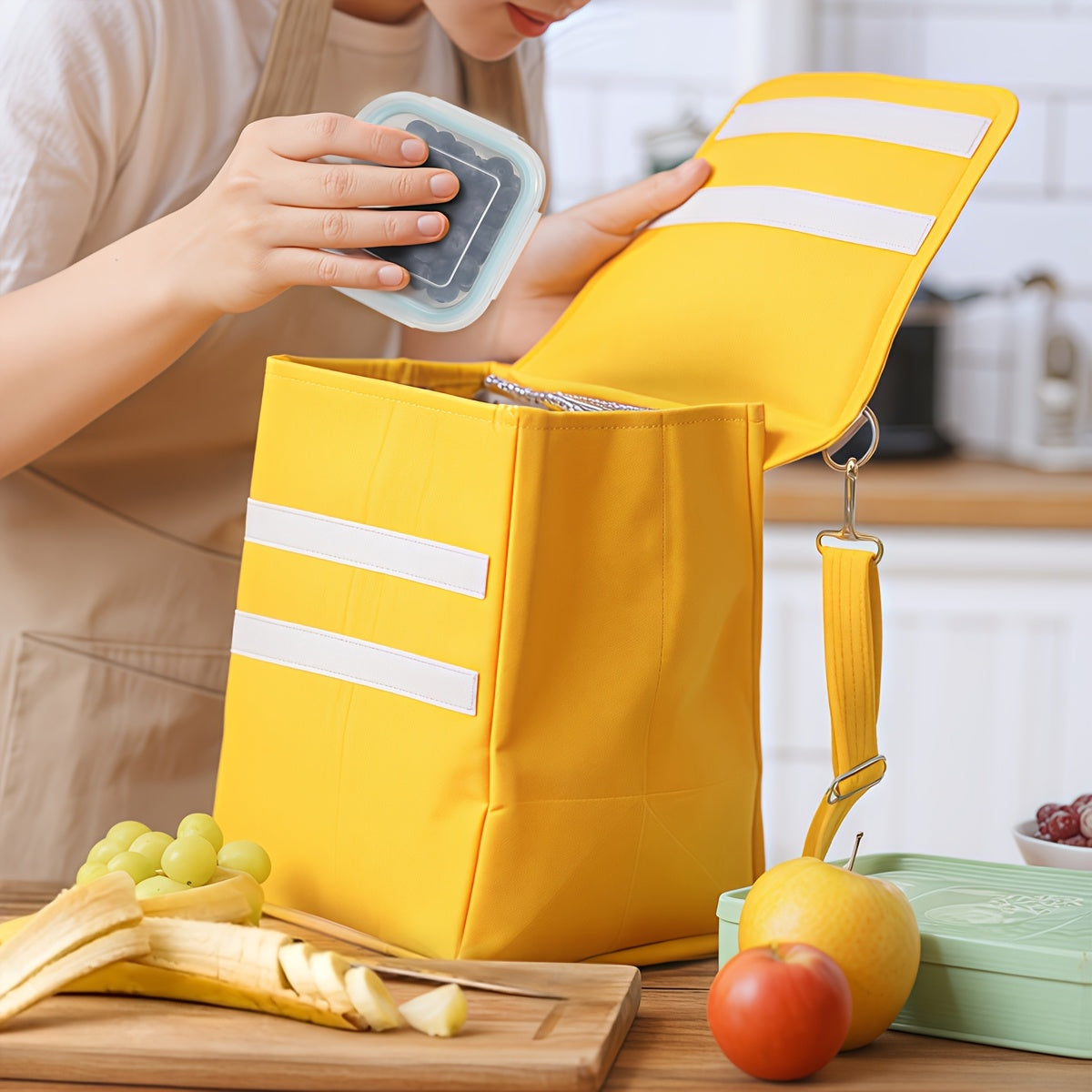 Set da 16 pezzi di contenitori ermetici in vetro per alimenti, portapranzo, forni a microonde, forni - Perfetti per insalate, frutta, verdura e panini, portapranzo | Conservazione ermetica | Vetro resistente, contenitori per alimenti (8 coperchi + 8 conte