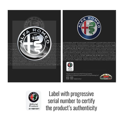 Adesivi 3D Ufficiali Logo Black, Diam. 48 mm