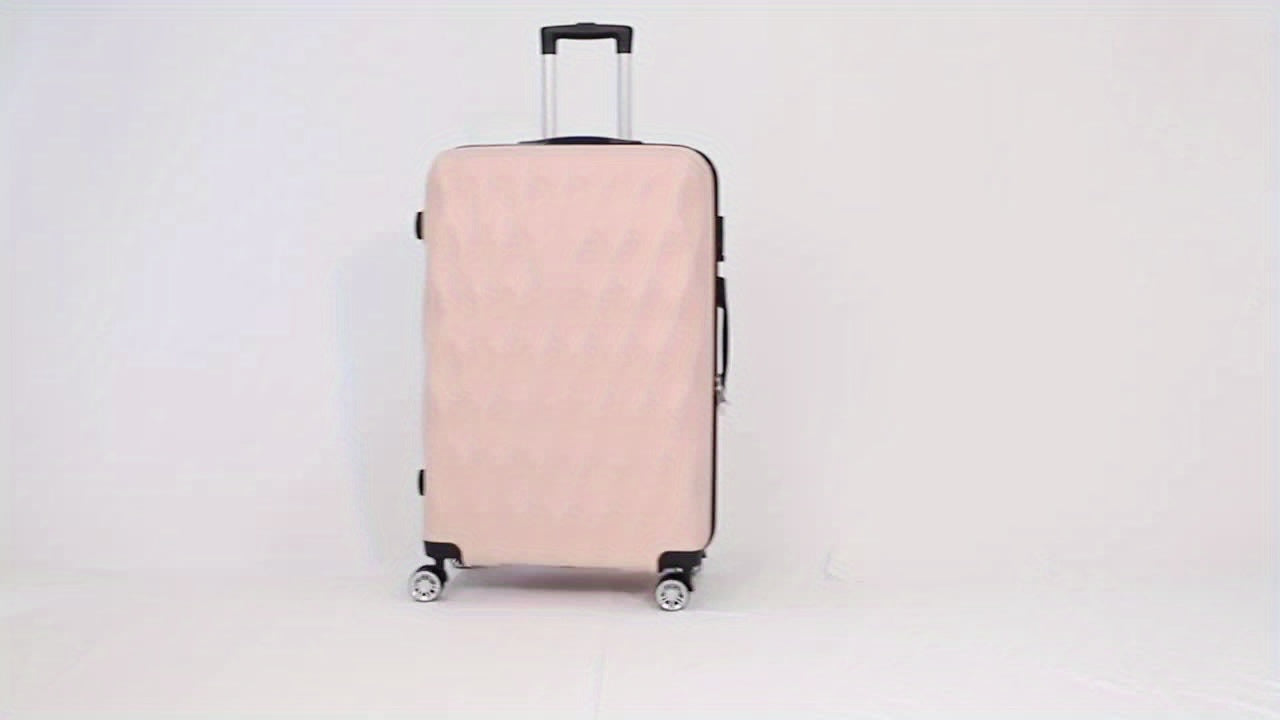 Un Set di 2 o 4 Pezzi di Valigie in ABS con Design a Foglia, Ruote Silenziose Rotanti, Ideali per Viaggi Breve e Lungo Termine, Uso Personale o come Regalo Perfetto