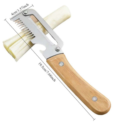 Set da 3 pezzi pelapatate e affettatrice premium in acciaio inossidabile, coltelli da cucina multifunzionali per sbucciare patate e tritare cavolo, utensili da cucina domestici essenziali