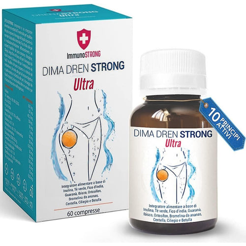 DimaDren – Integratore alimentare in compresse con Glucomannano, Bromelina, Centella, Betulla, Inulina, Tè Verde e Ortosifon
