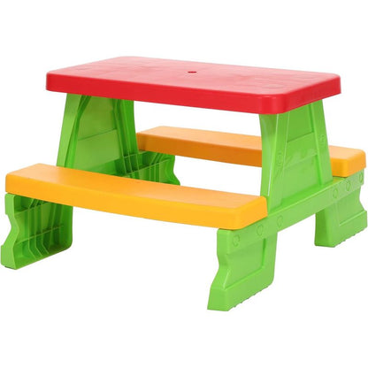 Gruppo di sedute per bambini da esterno - Tavolo da picnic con panche, resistente alle intemperie, vari colori